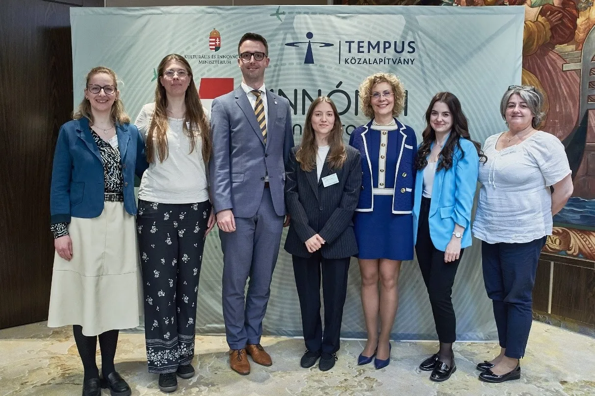 Representatives of Széchenyi István University at the event. (Photo: József Bankó)